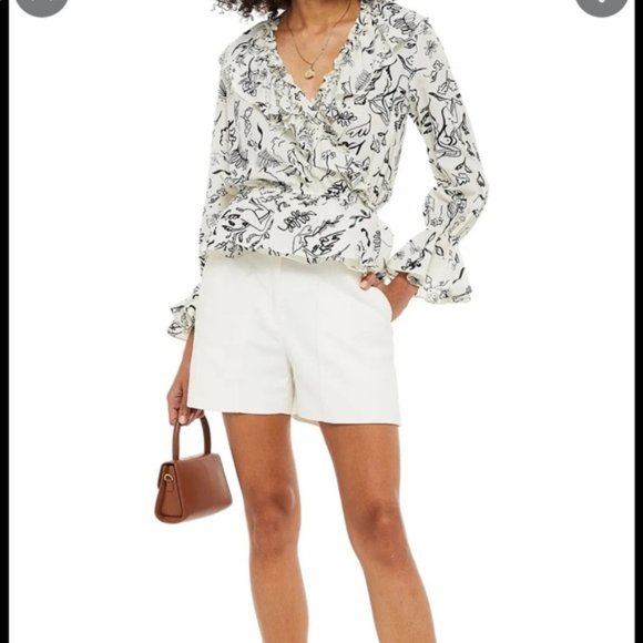 Rixo Laura Jackson Roisin Wrap Top - Picture 2 of 8